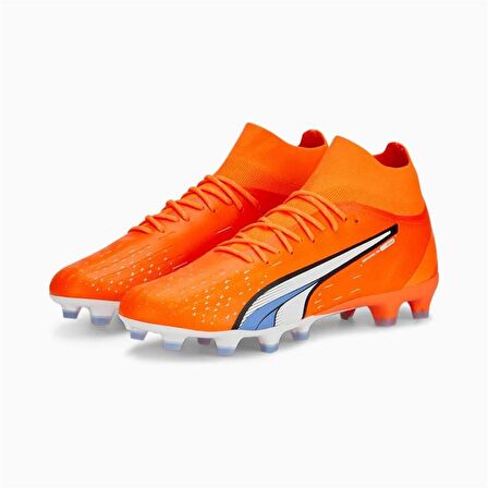 Puma Ultra Pro FG/AG Erkek Çim Saha Kramponu Turuncu-Beyaz 10724001