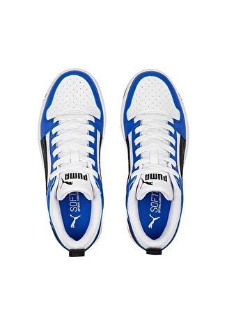 Puma Beyaz - Mavi Erkek Çocuk Yürüyüş Ayakkabısı 37049019-Puma Rebound Layp Lo SL Jr