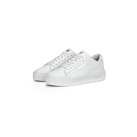 Puma Smash Platform v3 BEYAZ Kadın Günlük Ayakkabı