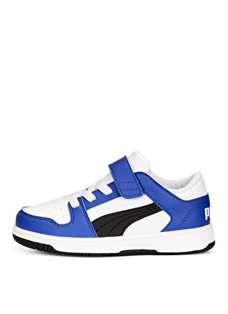 Puma Beyaz - Mavi Erkek Çocuk Yürüyüş Ayakkabısı 37049219-Pm Rebound Layp Lo SL V PS