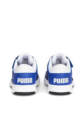 Puma Beyaz - Mavi Erkek Çocuk Yürüyüş Ayakkabısı 37049219-Pm Rebound Layp Lo SL V PS