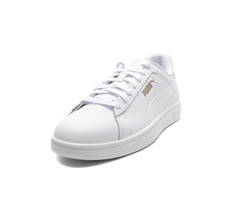 390987-01 Puma  Smash 3.0 L  Black- Black-P Erkek Spor Ayakkabı Beyaz
