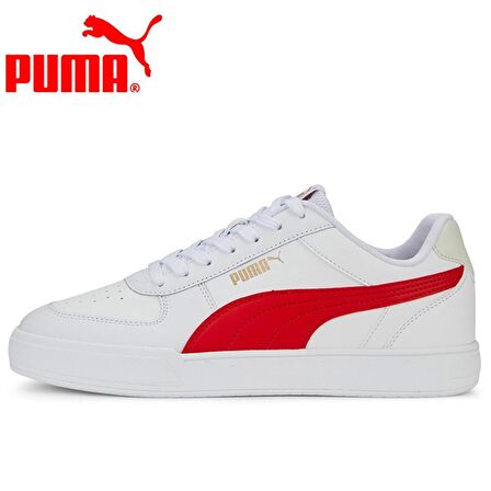 Puma Caven - Erkek Beyaz-Kırmızı Spor Ayakkabı - 380810 25