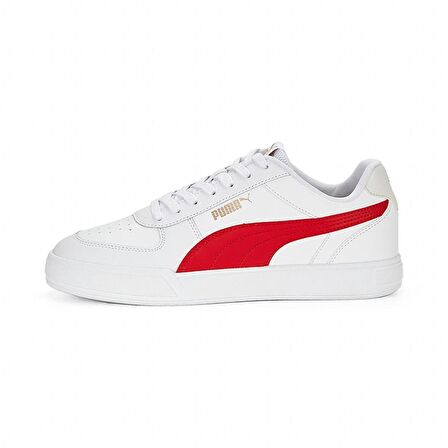 Puma Caven - Erkek Beyaz-Kırmızı Spor Ayakkabı - 380810 25