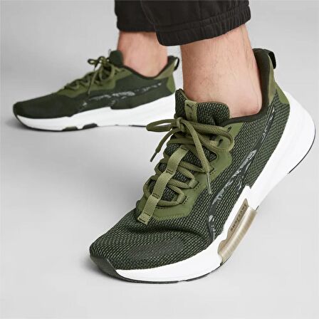 Puma PWRFRAME TR 2 Yeşil Erkek Koşu Ayakkabısı