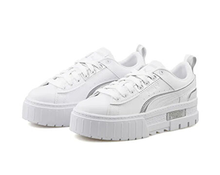 Puma Mayze Ut Metallic Wns Kadın Günlük Ayakkabı 39108401 Beyaz