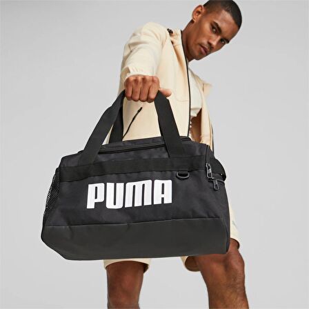 Puma Challenger Duffel Bag Su Geçirmez Outdoor Yan Çanta Siyah