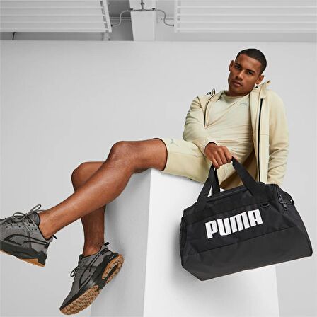 Puma Challenger Duffel Bag Su Geçirmez Outdoor Yan Çanta Siyah