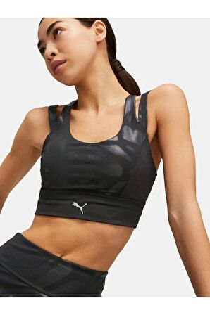 Puma 523086-01 Nova Shine Eversculpt Bra Kadın Siyah Sporcu Sütyeni