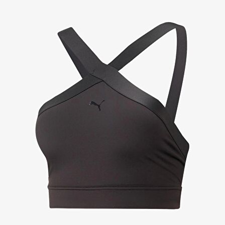 Puma 523140-01 Flawless Sculpt Longline Bra Kadın Siyah Sporcu Sütyeni