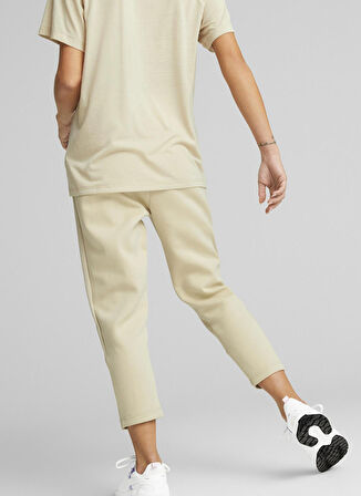 Puma Normal Krem Kadın Eşofman Altı 67311888 EVOSTRIPE High-Waist Pa
