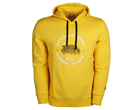 Puma Pl Graphic Hoodie Erkek Günlük Sweatshirts 53823406 Sarı