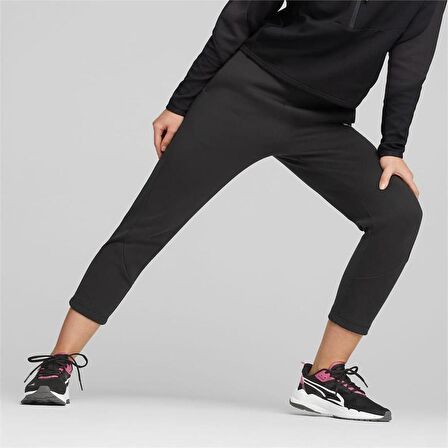 Puma Normal Siyah Kadın Eşofman Altı 67311801 EVOSTRIPE High-Waist Pa