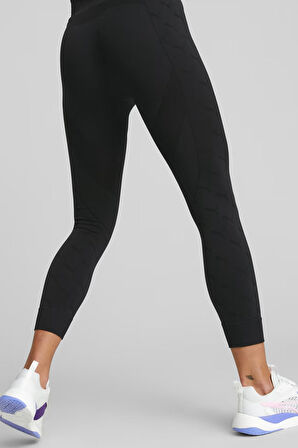 673094-01 Puma Evoknıt 7/8 High-Waist Tights Kadın Eşofman Alt BLACK
