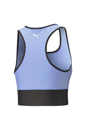 Puma 523077-28 Puma Fit Skimmer Top Kadın Mavi Sporcu Sütyeni