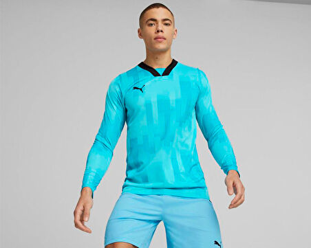 Puma Teamtarget Gk Ls Jersey Erkek Kaleci Forması 70564602 Mavi