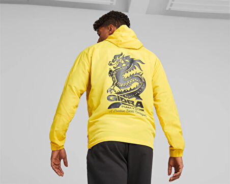 Puma X Staple Anorak Jacket Erkek Suya Dayanıklı Kanguru Ceket 53982655 Sarı