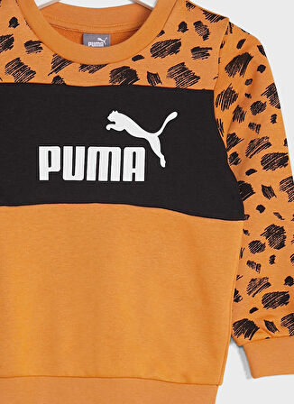 Puma Erkek Çocuk Turuncu Sweatshırt 67334730 ESS+ PUMA MATES Crew Deser