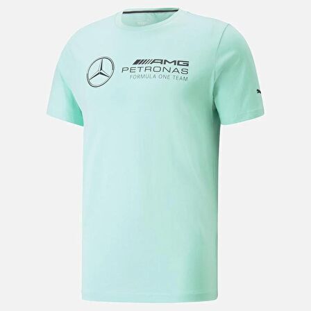 Puma 536447-08 MapF1 Ess Logo Tee Erkek Turkuaz Spor Tişört