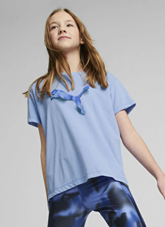 Puma Düz Lila Kız Çocuk T-Shirt 67347427-MODERN SPORTS Tee