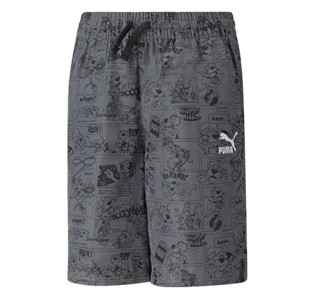 539519-01 Puma Classıcs Super  Shorts Wv B Grassy G &amp;Ccedil;ocuk Şort Ve Kapri Gri