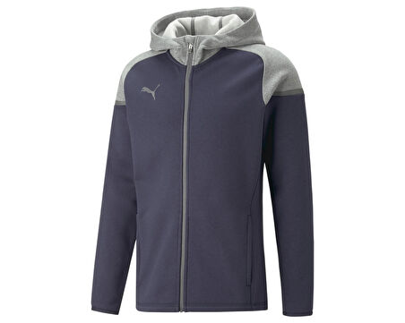 Puma Teamcup Casuals Hooded Jkt Erkek Futbol Ceketi 65798706 Lacivert