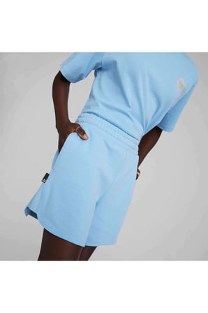 DOWNTOWN High Waist Shorts Mavi Kadın Şort