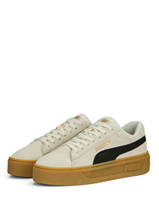 Puma 39194201 Smash Platform v3 SD Krem Kadın Lifestyle Ayakkabı