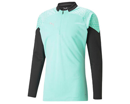 Puma Teamcup Training 1/4 Zip Top Erkek Futbol Uzun Kollu Antrenman Üstü 65798225 Yeşil