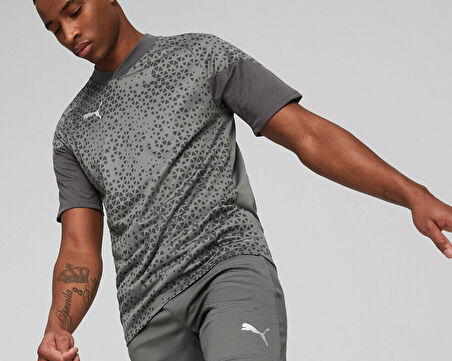 Puma Teamcup Training Jersey Erkek Futbol Tişörtü 65798413 Gri