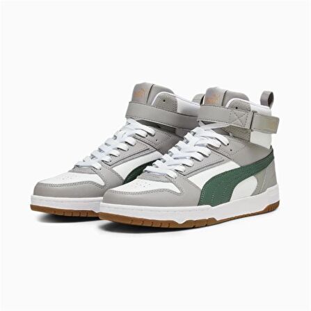 Puma RBD Game - Erkek White-Eucalyptus-Gray Bilekli Spor Ayakkabı - 385839 17