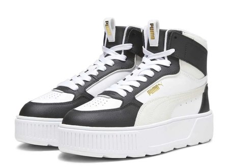 Puma Karmen Rebelle MID Siyah Beyaz Günlük Spor Ayakkabısı 