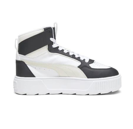 Puma Karmen Rebelle MID Siyah Beyaz Günlük Spor Ayakkabısı 