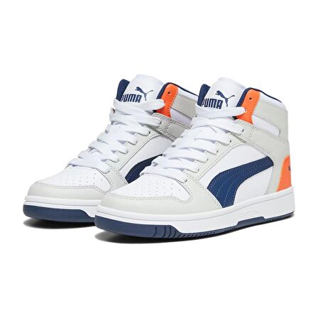 Puma 370486 Rebound Layup SL Jr Spor Ayakkabı Beyaz-Mavi