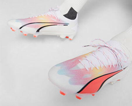 Puma Ultra Ultimate Fg/Ag Erkek Çim Zemin Kramponu 10731101 Beyaz