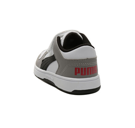 370492-20 Puma Pm Rebound Layup Lo Sl V Ps çocuk Spor Ayakkabı Beyaz