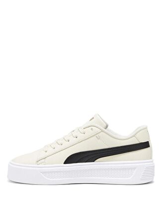 Puma 39075808 Smash Platform v3 Krem Kadın Lifestyle Ayakkabı