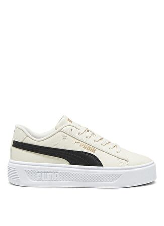 Puma 39075808 Smash Platform v3 Krem Kadın Lifestyle Ayakkabı