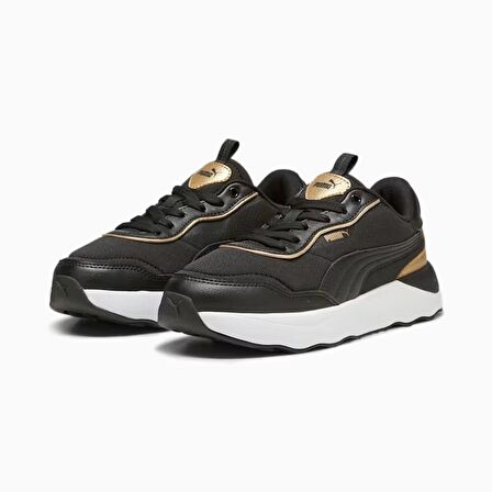 Puma Runtamed Platform Metallics Women's Sneakers Kadın Spor Ayakkabı 39337501 Siyah