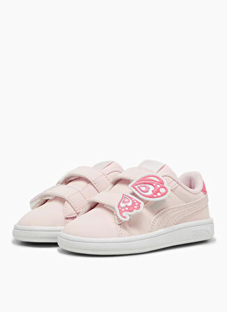 Puma Pembe Kız Bebek Yürüyüş Ayakkabısı 39480401 Puma Smash 3.0 Bfly V Inf