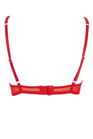 DeFacto Fall in Love Dantelli Pedsiz Balenli Kırmızı Bra A8422AX23WNRD286