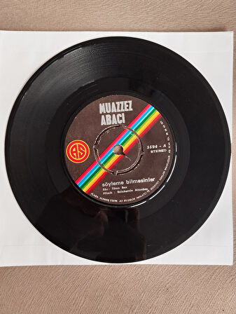 Muazzez Abacı – Söyleme Bilmesinler / Çerkez Kızı  -  1974 Türkiye Basım 45lik Plak-2.el