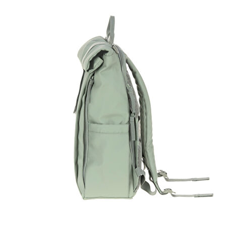 Lassig Rolltop Up Bebek Bakım Sırt Çantası Silver Green