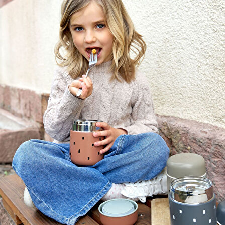 Lassig Happy Prints Yemek Termosu Caramel