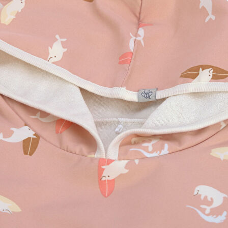 Lassig Dolphin UV Korumalı Plaj Çocuk Panço Peach