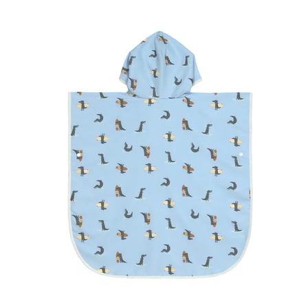 Lassig UV Korumalı Plaj Çocuk Panço Crocodile Sky Blue