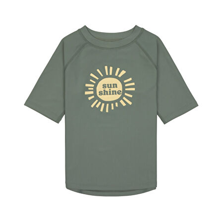 Lassig Sunshine UV Korumalı Kısa Kollu Mayo Tişört Deep Olive