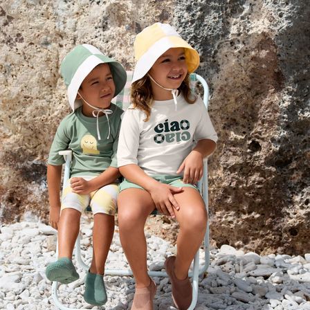Lassig Fishing Hat UV Korumalı Şapka Checkerboard Green Sea Salt