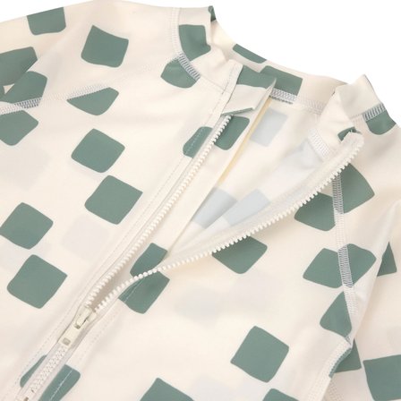 Lassig UV Korumalı Mayo Checkerboard Sea Salt Green