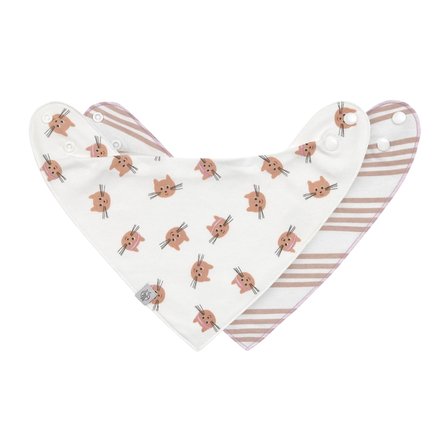Lassig Tiny Team 2'li Bandana Önlük Kedi Temalı